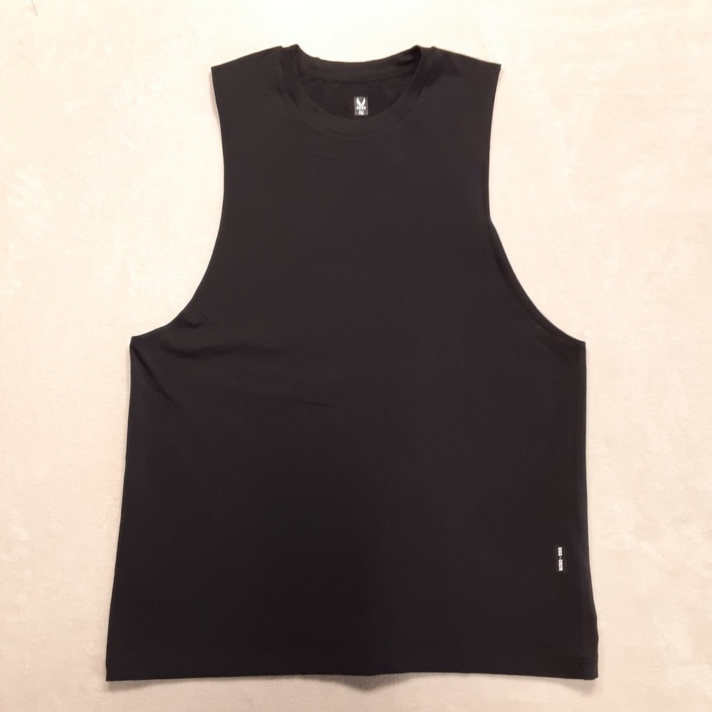 ASRV Mens Supima Muscle Tank 2XL Black DSG 0926 Run X Sleeveless